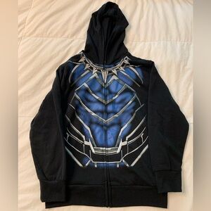 Black Panther Youth Full Zip Hoodie. Size Small.